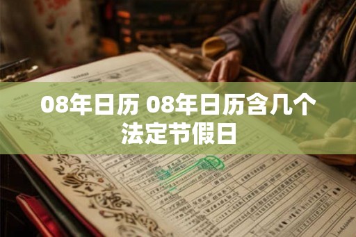 08年日历 08年日历含几个法定节假日