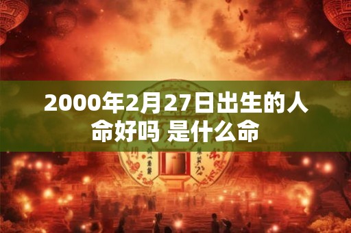 2000年2月27日出生的人命好吗 是什么命 2000年2月27日出生的人命好吗 是什么命