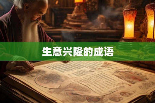 生意兴隆的成语 生意兴隆的成语