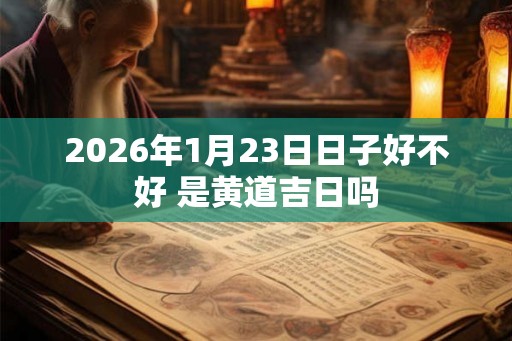 2026年1月23日日子好不好 是黄道吉日吗