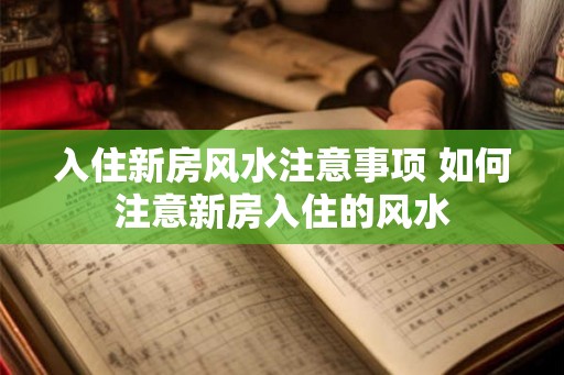 入住新房风水注意事项 如何注意新房入住的风水 入住新房风水注意事项 如何注意新房入住的风水
