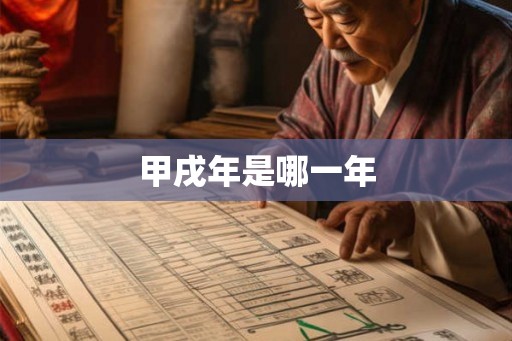 甲戌年是哪一年 甲戌年是哪一年