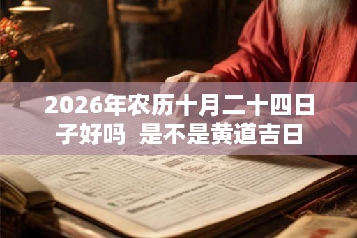 2026年农历十月二十四日子好吗  是不是黄道吉日