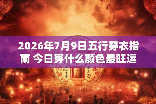 2026年7月9日五行穿衣指南 今日穿什么颜色最旺运