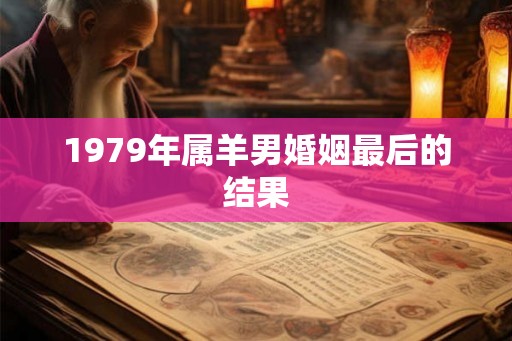 1979年属羊男婚姻最后的结果