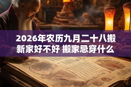 2026年农历九月二十八搬新家好不好 搬家忌穿什么颜色