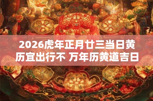 2026虎年正月廿三当日黄历宜出行不 万年历黄道吉日