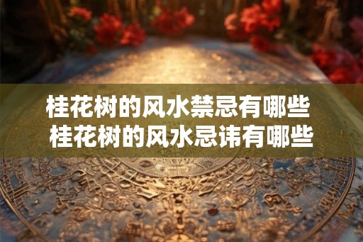 桂花树的风水禁忌有哪些 桂花树的风水忌讳有哪些 桂花树的风水禁忌有哪些 桂花树的风水忌讳有哪些