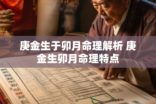 庚金生于卯月命理解析 庚金生卯月命理特点