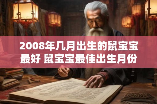 2008年几月出生的鼠宝宝最好 鼠宝宝最佳出生月份是2008年吗