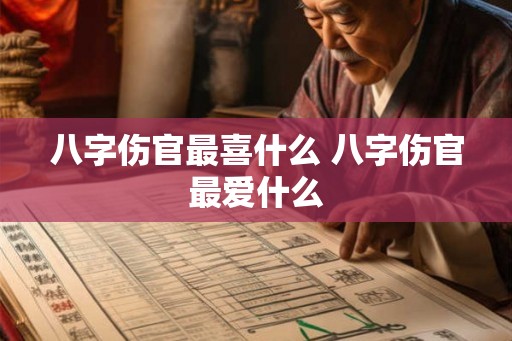八字伤官最喜什么 八字伤官最爱什么