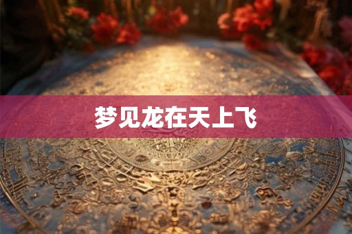 梦见龙在天上飞 梦见龙在天上飞