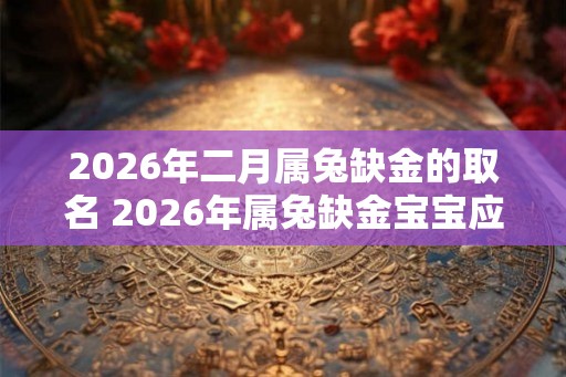 2026年二月属兔缺金的取名 2026年属兔缺金宝宝应该取什么名字 2026年二月属兔缺金的取名 2026年属兔缺金宝宝应该取什么名字