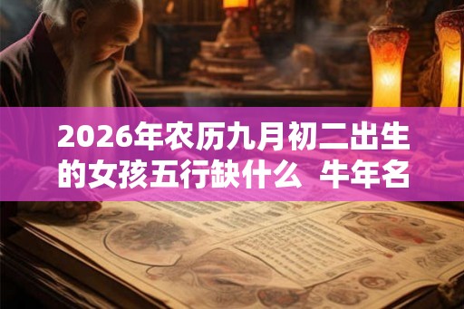 2026年农历九月初二出生的女孩五行缺什么  牛年名字推荐