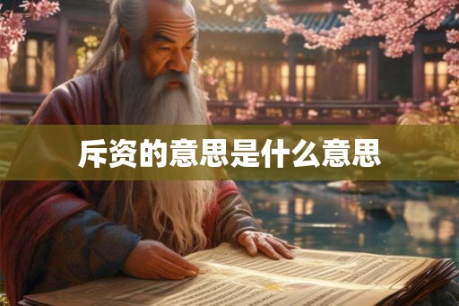 斥资的意思是什么意思