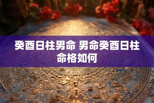 癸酉日柱男命 男命癸酉日柱命格如何