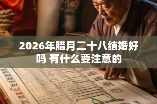 2026年腊月二十八结婚好吗 有什么要注意的