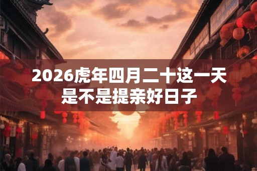 2026虎年四月二十这一天是不是提亲好日子