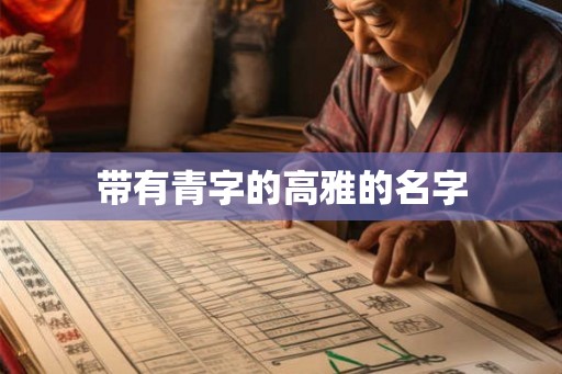 带有青字的高雅的名字