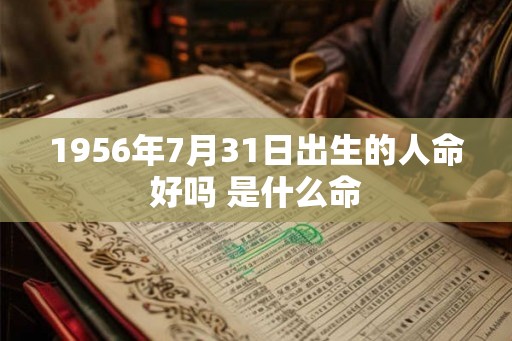 1956年7月31日出生的人命好吗 是什么命 1956年7月31日出生的人命好吗 是什么命
