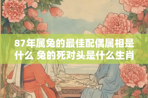87年属兔的最佳配偶属相是什么 兔的死对头是什么生肖