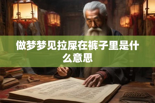 做梦梦见拉屎在裤子里是什么意思