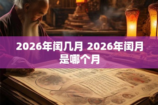 2026年闰几月 2026年闰月是哪个月