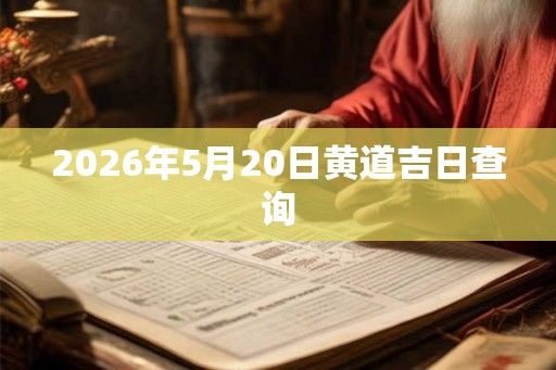 2026年5月20日黄道吉日查询