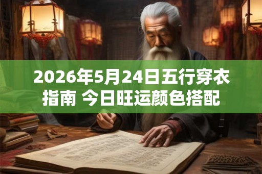 2026年5月24日五行穿衣指南 今日旺运颜色搭配