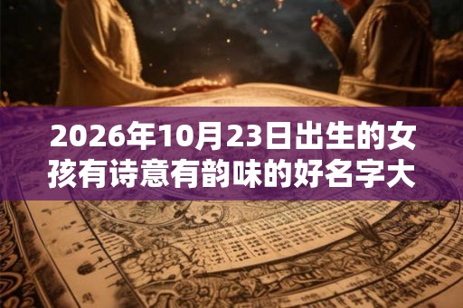 2026年10月23日出生的女孩有诗意有韵味的好名字大全 2026年10月23日出生的女孩有诗意有韵味的好名字大全
