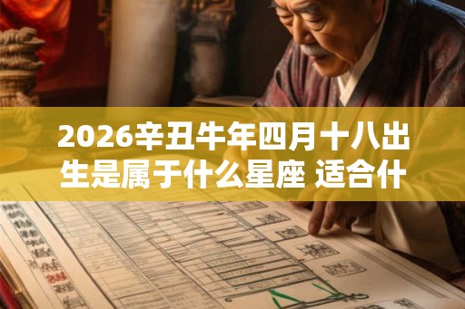 2026辛丑牛年四月十八出生是属于什么星座 适合什么职业