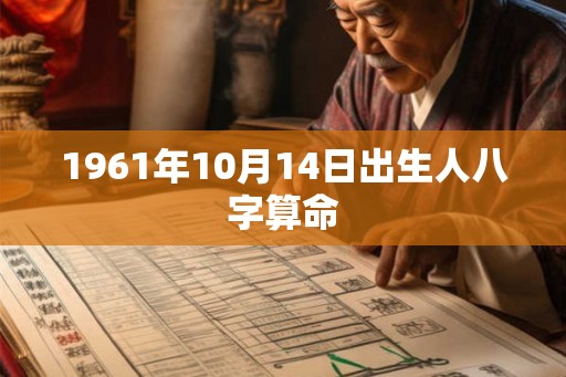 1961年10月14日出生人八字算命