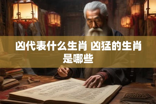 凶代表什么生肖 凶猛的生肖是哪些 凶代表什么生肖 凶猛的生肖是哪些
