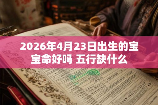 2026年4月23日出生的宝宝命好吗 五行缺什么
