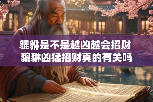 貔貅是不是越凶越会招财 貔貅凶猛招财真的有关吗