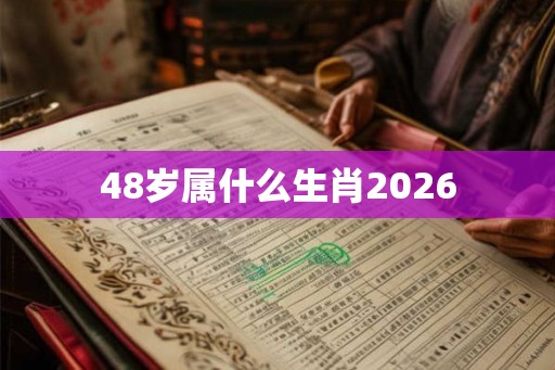 48岁属什么生肖2026