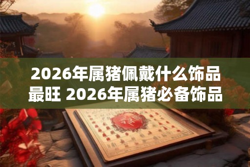 2026年属猪佩戴什么饰品最旺 2026年属猪必备饰品是什么