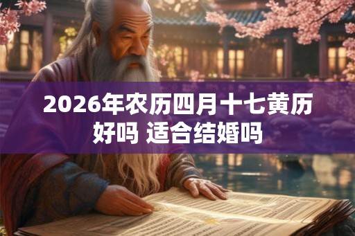 2026年农历四月十七黄历好吗 适合结婚吗