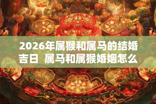 2026年属猴和属马的结婚吉日  属马和属猴婚姻怎么样
