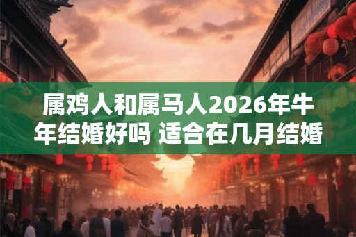 属鸡人和属马人2026年牛年结婚好吗 适合在几月结婚