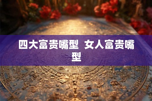 四大富贵嘴型  女人富贵嘴型
