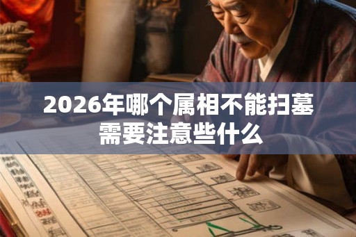 2026年哪个属相不能扫墓 需要注意些什么