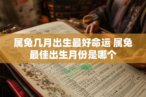 属兔几月出生最好命运 属兔最佳出生月份是哪个 属兔几月出生最好命运 属兔最佳出生月份是哪个