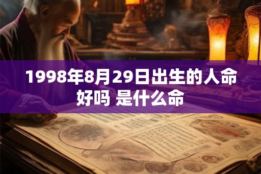 1998年8月29日出生的人命好吗 是什么命 1998年8月29日出生的人命好吗 是什么命