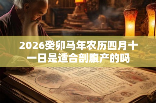 2026癸卯马年农历四月十一日是适合剖腹产的吗