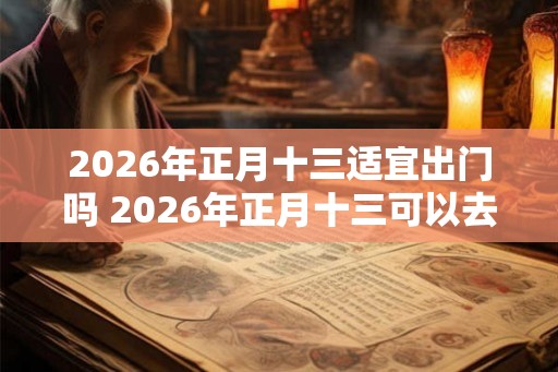 2026年正月十三适宜出门吗 2026年正月十三可以去走亲戚吗