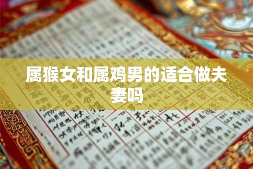 属猴女和属鸡男的适合做夫妻吗