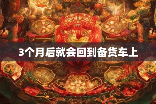 3个月后就会回到备货车上