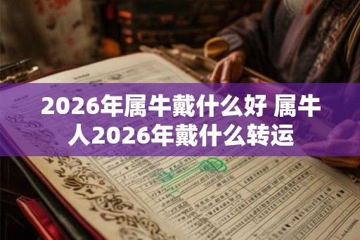 2026年属牛戴什么好 属牛人2026年戴什么转运