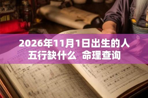 2026年11月1日出生的人五行缺什么 命理查询 2026年11月1日出生的人五行缺什么 命理查询
